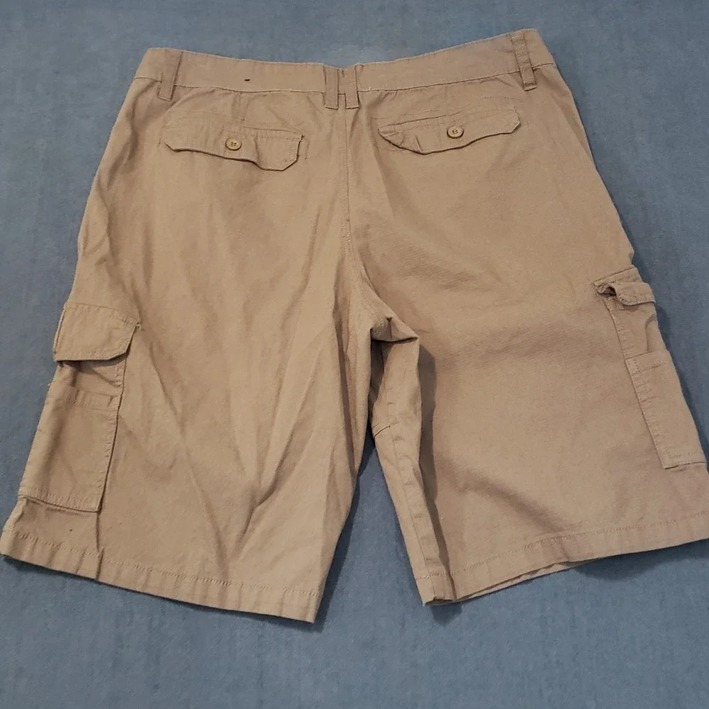 Monument Shorts Mens 36 Khaki Flex Tech‎ Cargo Stretch Performance